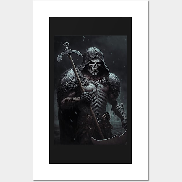 Skeleton Barbarian Wall Art by TortillaChief